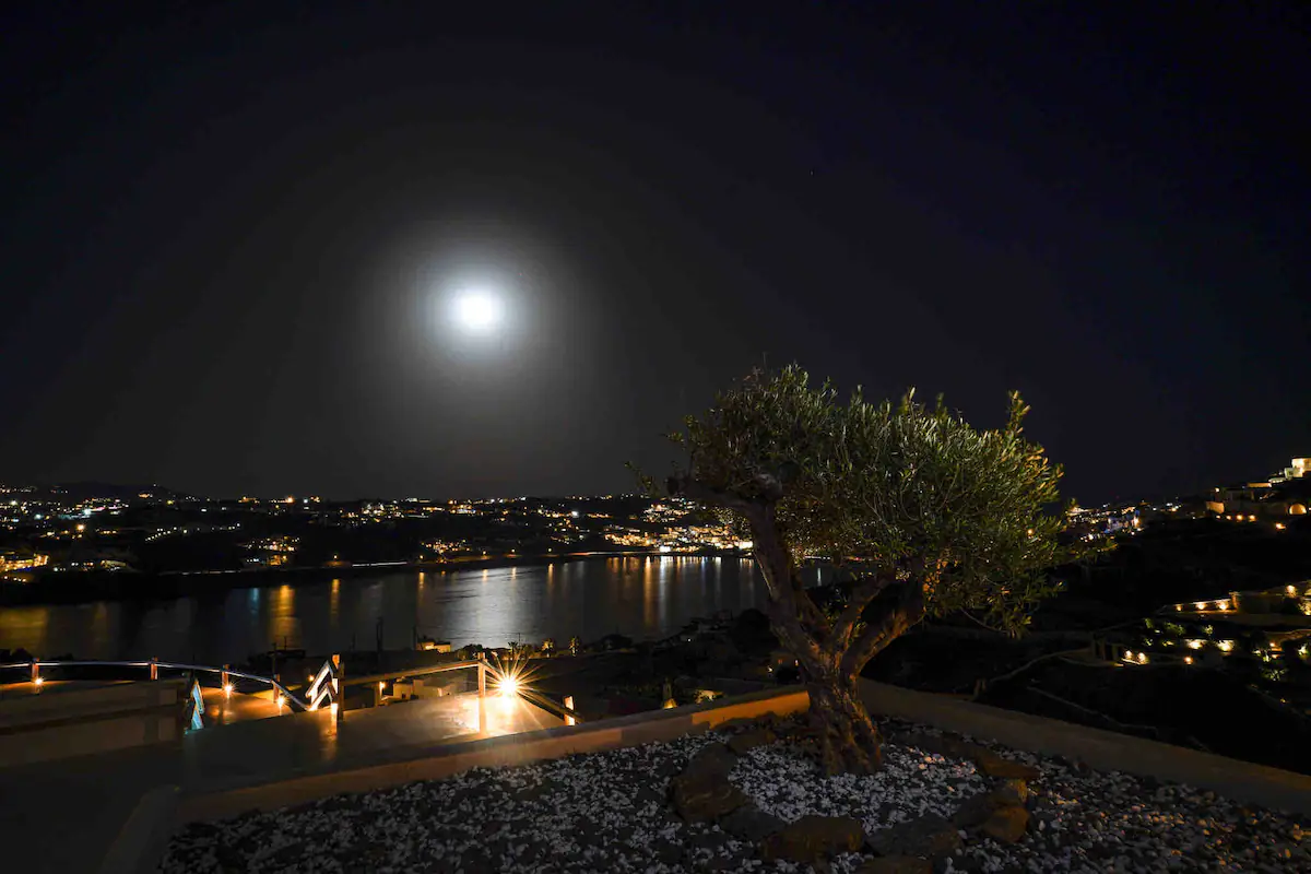 Villa Sera Mykonos Exterior Night